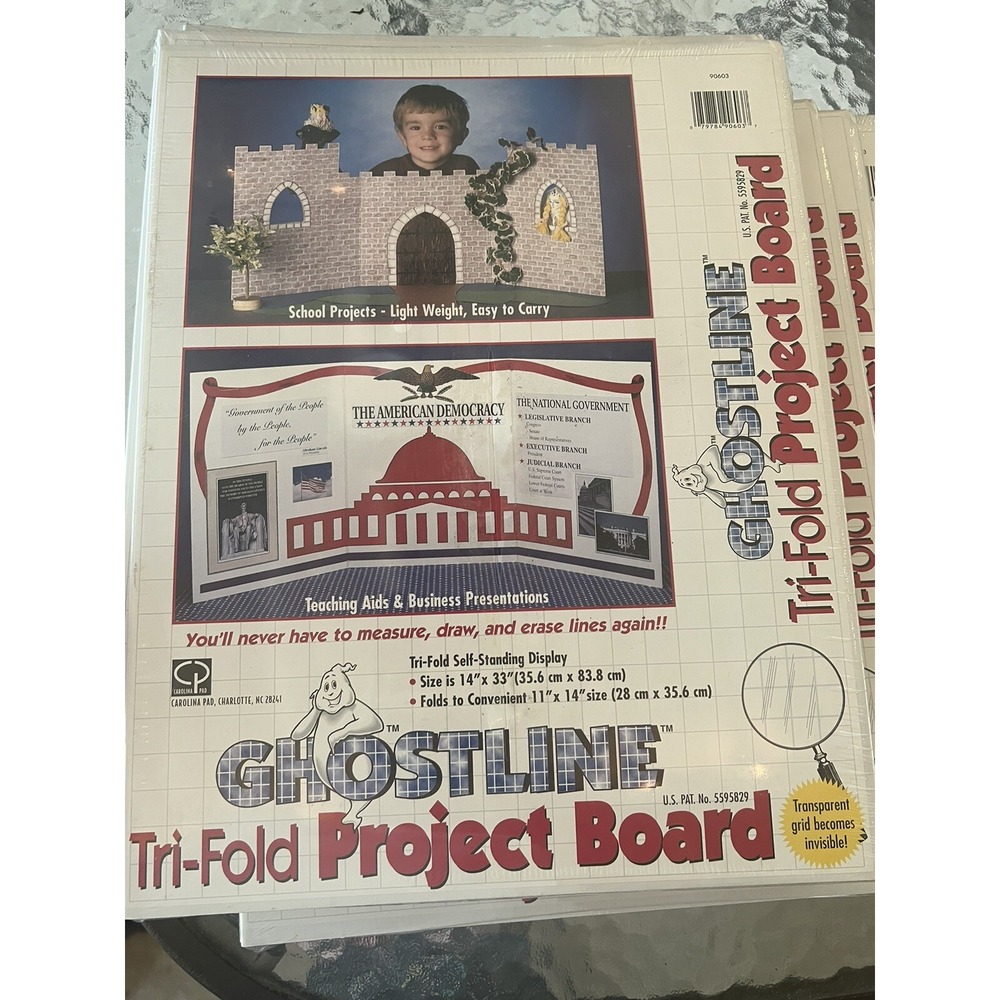 lot‎ of 12 Ghostline Tri-Fold Project Boards Brand New Great for  School Project